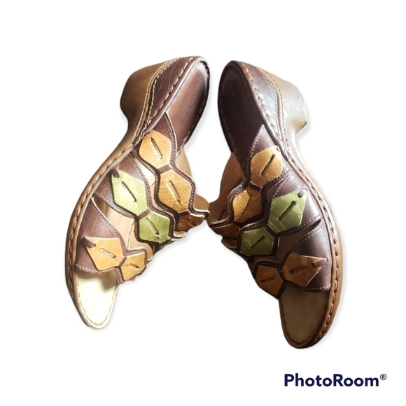 FLORENTINE Multicoloured Leather Slippers - Picture 3 of 11